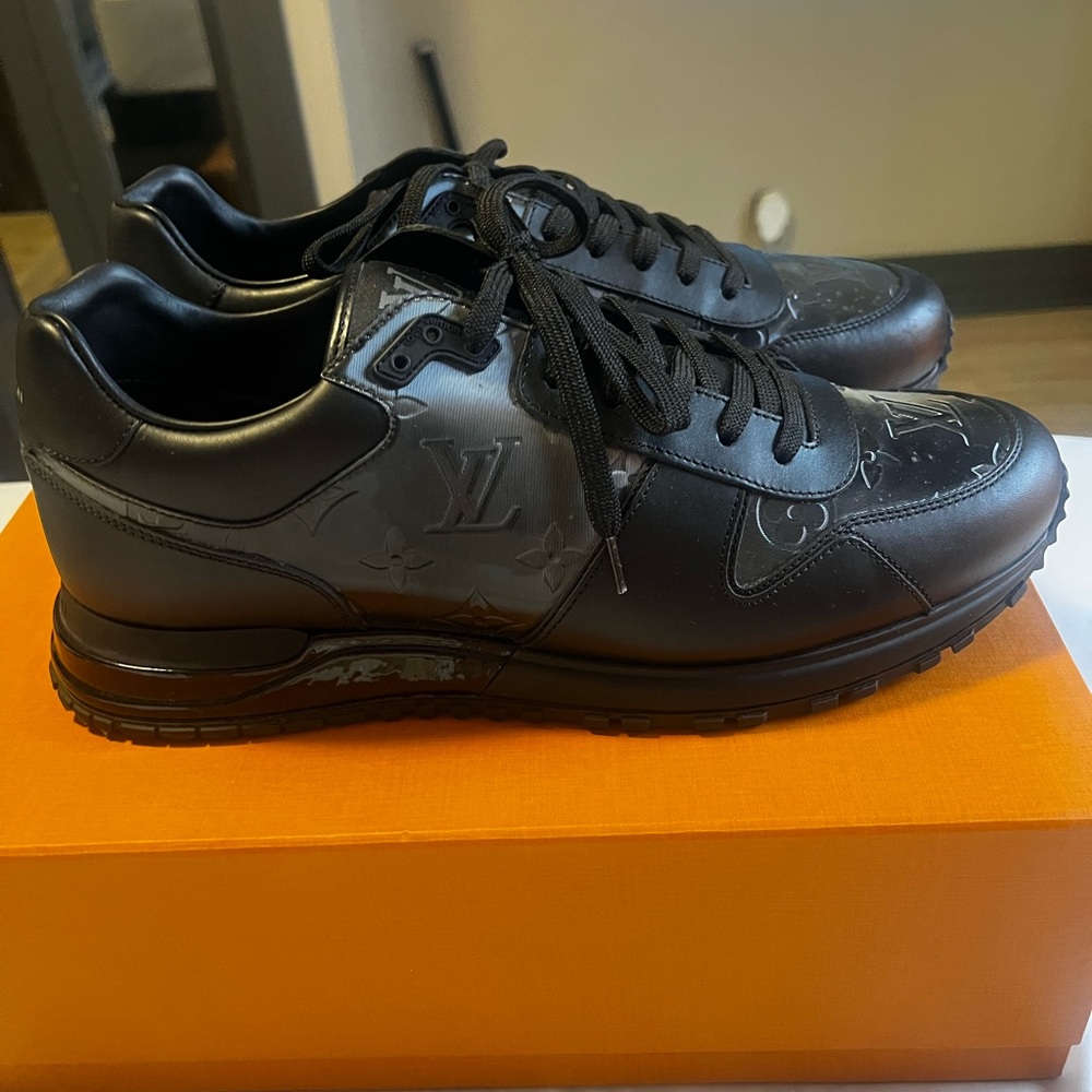 Louis Vuitton Men's Black Monogram Sneakers Runaway Sneakers - Picture 4 of 9